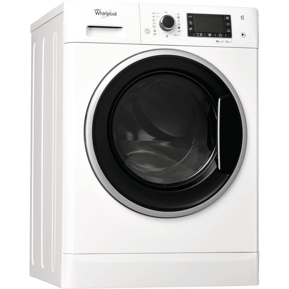 Masina de spalat rufe cu uscator Whirlpool WWDP 10716 6th Sense, 1600 rpm, 10 kg spalare 7 uscare, Clasa A Masina de spalat rufe cu uscator Whirlpool WWDP 10716 6th Sense, 1600 rpm, 10 kg spalare 7 uscare, Clasa A