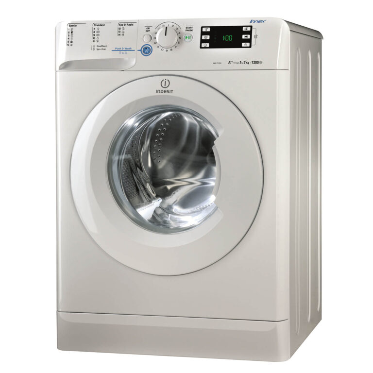 Masina de spalat rufe Indesit Innex XWE71252W, 1200 rpm, 7 kg, Clasa A++
